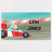 Race auto aangepaste foto labels (Design 2)