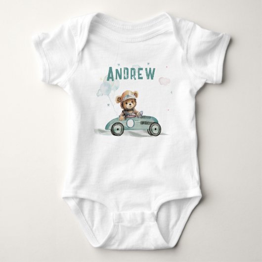 Race auto Baby Beer Romper (Voorkant)
