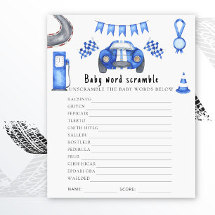 Race auto - Baby Word Scramble Game