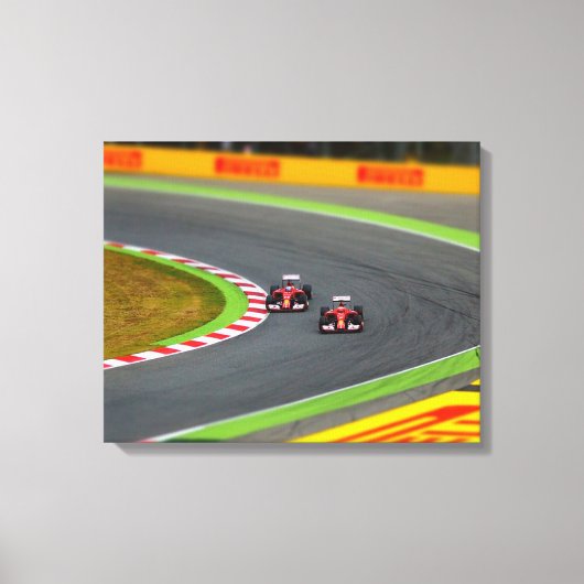 Race Auto Canvas Afdruk (Voorkant)
