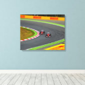 Race Auto Canvas Afdruk (Insitu (Houten vloer))
