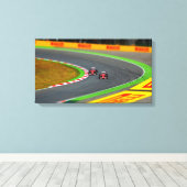Race Auto Canvas Afdruk (Insitu (Houten vloer))