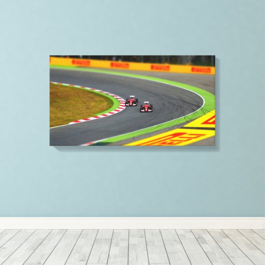 Race Auto Canvas Afdruk (Insitu (Houten vloer))