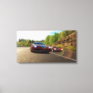 Race Auto Canvas Afdruk