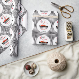 Race Auto Jongens Baby Shower Little Racer Feest Cadeaupapier
