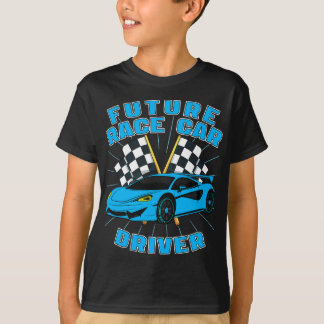 Race auto jongens toekomst race auto chauffeur ter t-shirt