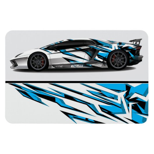 Race Auto Magneet (Horizontaal)