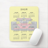 Race Auto Ontwerp 2026 Kalender Muismat (Met muis)