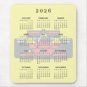 Race Auto Ontwerp 2026 Kalender Muismat