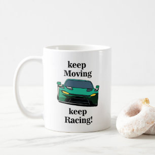 Race Auto Racing Coureur Verjaardag Koffiemok