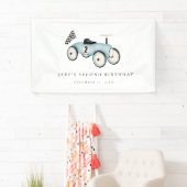 Race auto rijden op 2e verjaardag spandoek (Insitu)