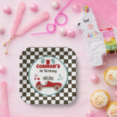 Race auto thema feest papieren bordje (Feest)
