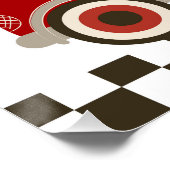 Race auto thema welkomstbord perfect poster (Hoek)