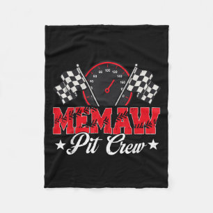 Race Auto Verjaardag Party Racing Familie Memaw Pi Fleece Deken