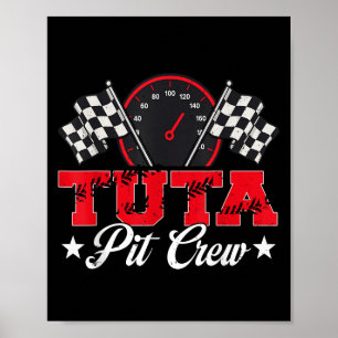 Race Auto Verjaardag Party Racing Familie Tuta Pit Poster