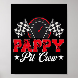 Race Auto Verjaardag Party Racing Family Pappy Pit Poster