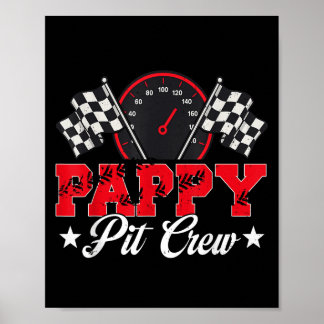 Race Auto Verjaardag Party Racing Family Pappy Pit Poster