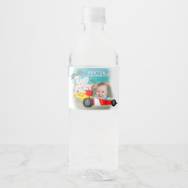 Race Auto Verjaardag twee snel Waterfles Etiket