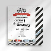  Race Auto Verjaardag Uitnodiging