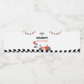 Race Auto Verjaardag Waterfles Label Waterfles Etiket (Enkel label)