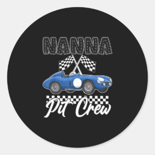 Race auto verjaardagsfeestje racen familie nanna p ronde sticker