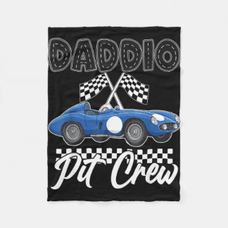 Race auto verjaardagsfeestje racen familie pappie  fleece deken