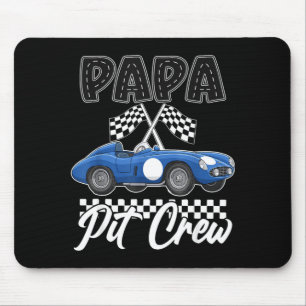 Race auto verjaardagsfeestje racende familie papa muismat