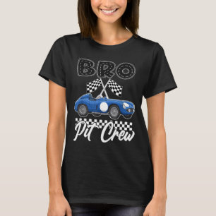 Race auto verjaardagsfeestje racing familie bro pi t-shirt