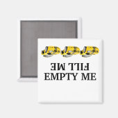 Race auto vult me leeg Vaatwasser Magneten (Voorkant / Achterkant)