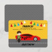 Race-autobestuurder Kaart (Voorkant / Achterkant)