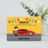 Race-autobestuurder Kaart (Staand voorkant)