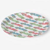 race auto's verjaardagsservetten papieren bordje (Gekanteld)