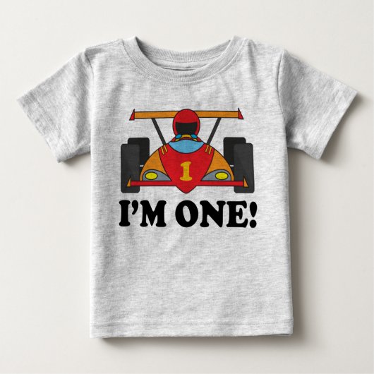 Race Car 1er Anniversaire Je suis un T-shirt (Devant)
