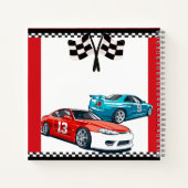 Race Car Anniversaire Livre d'Invité (Dos)