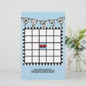 Race Car Baby shower Bingo (Staand voorkant)