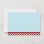 Race Car Bedankt voor je briefkaarten (Achterkant)