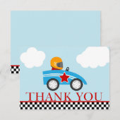 Race Car Bedankt voor je briefkaarten (Voorkant / Achterkant)