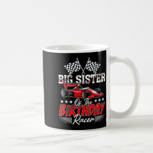 Race Car Big Sister of the Birthday Racer F Koffiemok