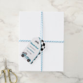 Race Car Birthday Party Cadeaulabel (Met Touw)