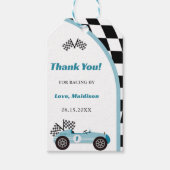 Race Car Birthday Party Cadeaulabel (Voorkant)