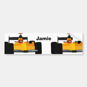 Race Car Birthday Party-cadeautjes personaliseren Bumpersticker