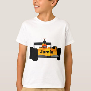 Race Car Birthday Party-cadeautjes personaliseren T-shirt