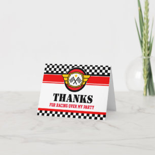 Race Car Birthday Party Kaart