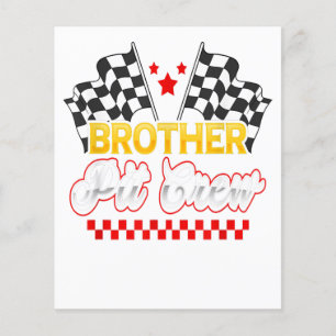 Race Car Birthday Party Racing Family Brother Gift Flyer