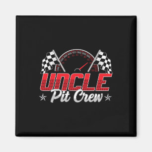 Race Car Birthday Party Racing Family Uncle Pit Cr Magneet