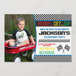 Race Car Birthday Uitnodiging   Uitnodiging tot ra