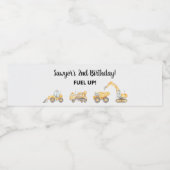 Race Car Birthday Waterfles Etiket (Enkel label)