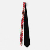 Race Car Checkered Pattern met Red Stropdas (Achterkant)