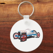  Race Car Classic Auto Sleutelhanger (Voorkant)