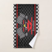 Race Car Design Bath-handdoekset Bad Handdoek (Handdoek)